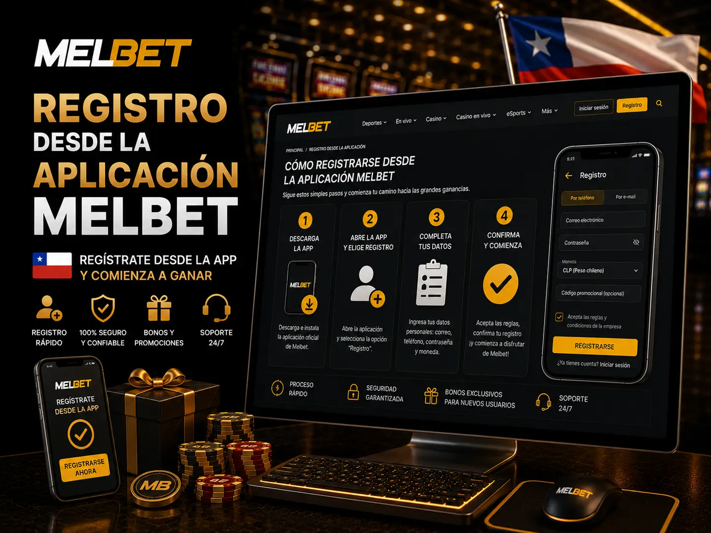 Registro desde la Aplicación Melbet