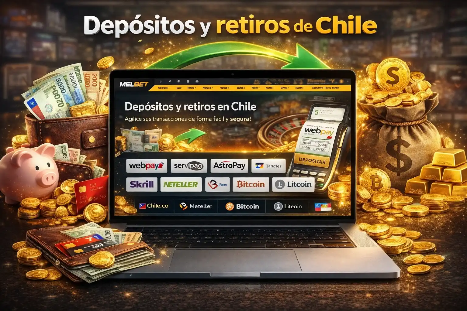 Depósitos y retiros en Chile