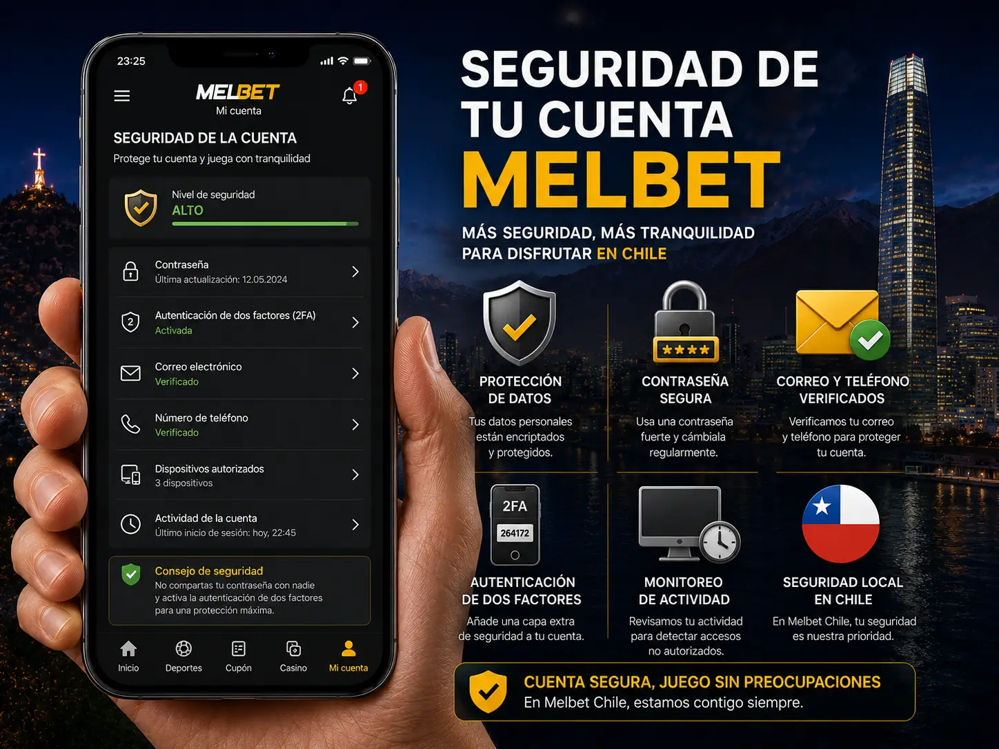 Seguridad de la Cuenta Melbet